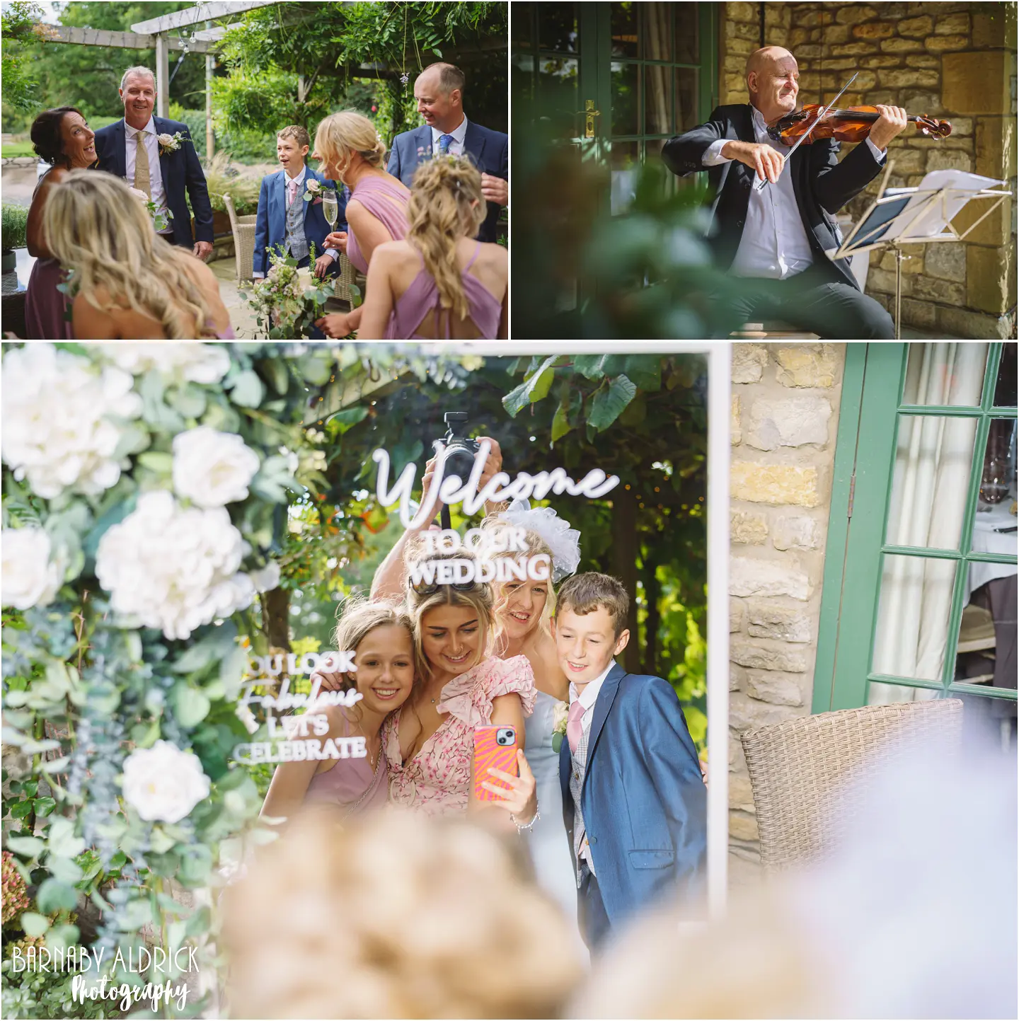 Relaxed candid wedding photos at the Pheasant in Harome Yorkshire