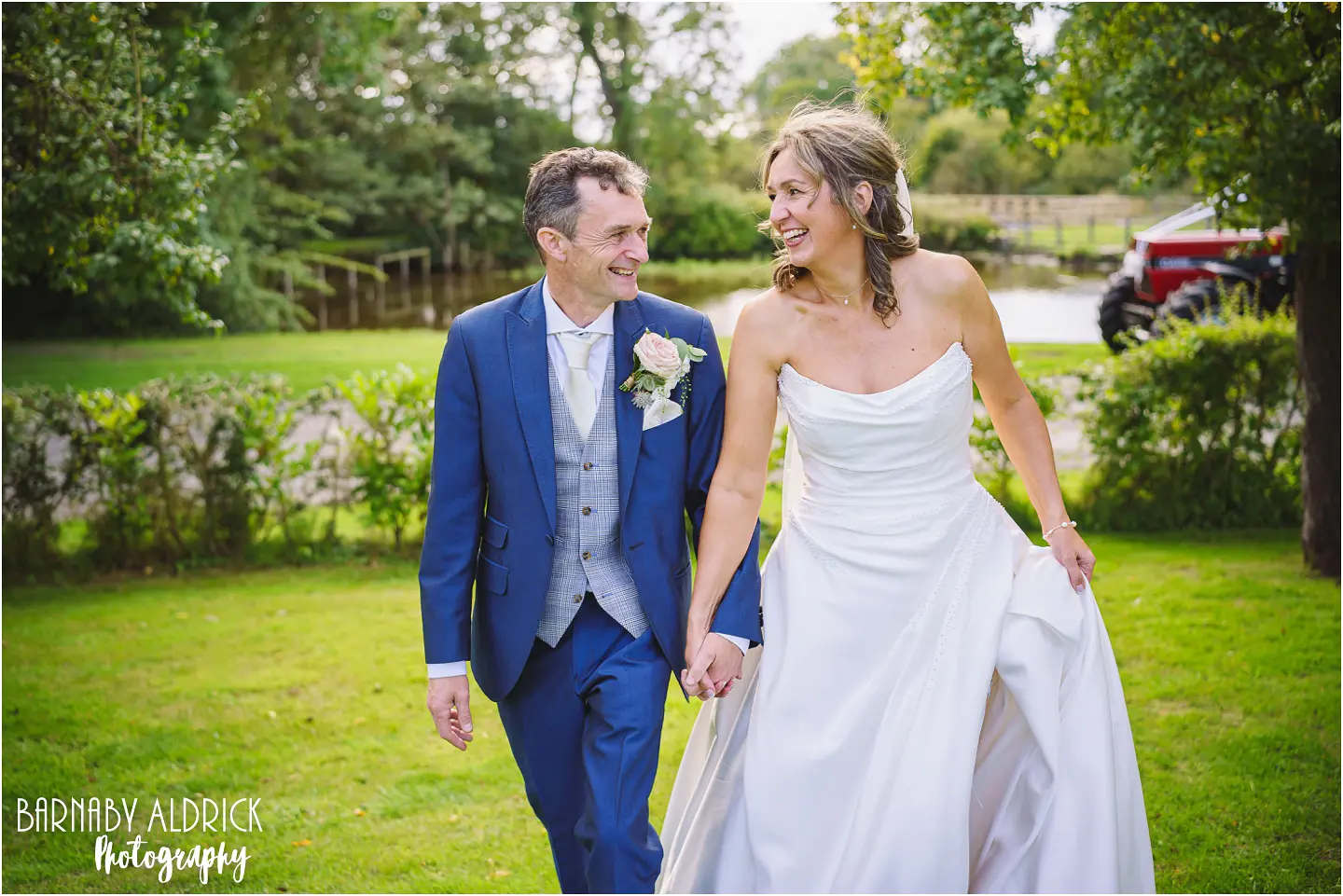 Wedding couple photos at the Pheasant in Harome