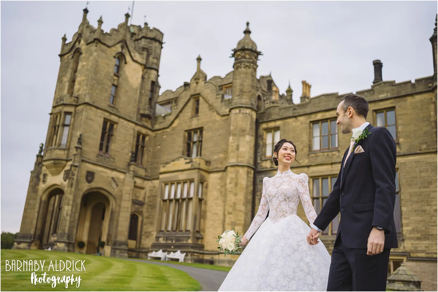 Wedding photos at Allerton Castle in North Yorkshire